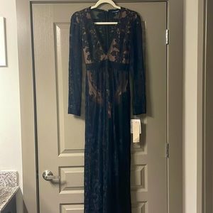 For Love and Lemons black lace dress